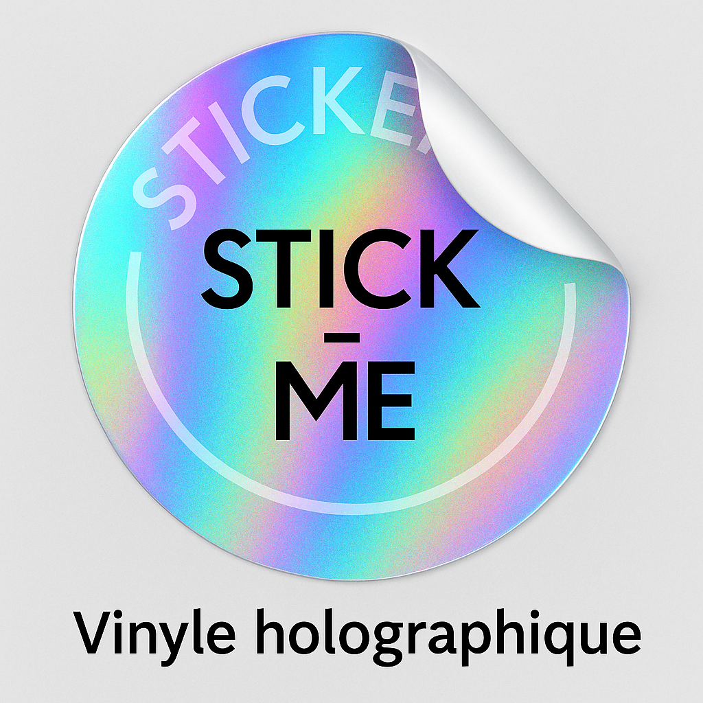 stick-me autocollant holographique
